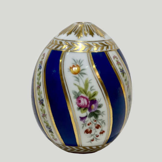 Яйцо пасхальное с цветочными гирляндами, Россия, ИФЗ, XIX век